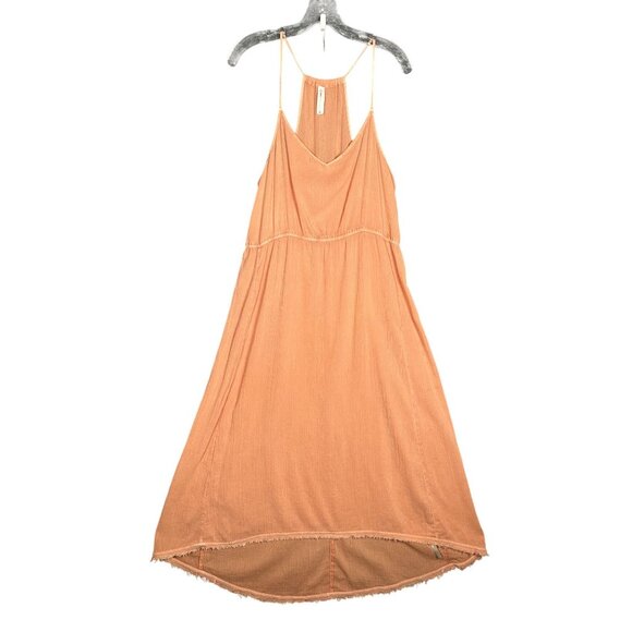 Anthropologie Daily Practice Pink Acid Wash Racerback Tank Dress Large High Low - Picture 4 of 11